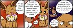  angry brothers comic cute eevee male nintendo pink_collar pok&eacute;mon sibling video_games 