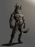  abs angry anthro balls biceps bovine cattle cum digitigrade drooling erection hooves horn horny_(disambiguation) leaking mammal marsonaut minotaur muscular nude pecs penis precum saliva tense 