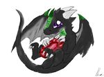  claws crystal cute dragon hoi~poi horn invalid_tag purple_eyes scales sharp_tooth wings young 