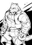  feline grimoire_of_zero mammal mercenary_(character) tiger waddy 