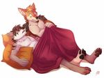  armpits bed blush canine gothwolf jackal male mammal nude on_bed peaking romantic_couple sleeping suggestive tehjackal under_covers wolf 