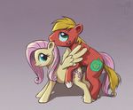  2017 big_macintosh_(mlp) blonde_hair blue_eyes cutie_mark duo earth_pony el-yeguero equine erection feathered_wings feathers female feral fluttershy_(mlp) friendship_is_magic green_eyes grey_background hair horse male mammal my_little_pony pegasus penis pink_hair pony sex simple_background wing_boner wings yellow_feathers 