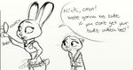  2016 anthro clothed clothing disney female judy_hopps lagomorph mammal mrs._otterton mustelid otter rabbit trashasaurusrex zootopia 