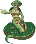  female lunate naga reptile scalie snake solo tagme 