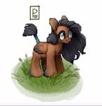  blind brown_fur digital_media_(artwork) equine fan_character fur mammal my_little_pony nicole own_character pegasus pixel pixel_(artwork) poisewritik wings 