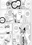  anthro canine clothing comic disney female fennec finnick fox fur judy_hopps lagomorph male mammal namagakiokami nick_wilde rabbit text tracy_siren zootopia 