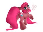  blue_eyes butt equine fur hair horse invalid_tag long_tail mammal my_little_pony pink_fur pink_hair pink_tail poisewritik pony smile 