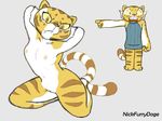  angry anthro dreamworks feline female kung_fu_panda looking_at_viewer mammal master_tigress nipples nude pussy simple_background solo stripes tiger virgin_killer_sweater 