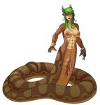  female lunate naga reptile scalie snake solo tagme 