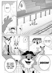  anthro canine clothing comic disney female fennec finnick fox fur gideon_grey judy_hopps lagomorph male mammal namagakiokami nick_wilde rabbit text zootopia 