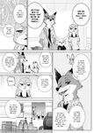  anthro canine clothing comic disney female fennec finnick fox fur judy_hopps lagomorph male mammal namagakiokami nick_wilde rabbit text zootopia 