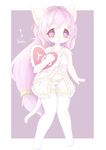  artist_request cat furry long_hair pink_eyes pink_hair stocking 