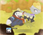 absurd_res accessory after_sex ambiguous_gender badge bag black_eyes blue_body blue_fur claws cum_stain dark_body dark_fur dark_scales drilbur duo fan_character female female/ambiguous feral fur furgonomics gameplay_mechanics generation_5_pokemon generation_7_pokemon grey_body grey_scales hi_res jangmo-o jm-luxro nintendo pokemon pokemon_(species) pokemon_mystery_dungeon red_eyes scales scarf spike_chunsoft tail tail_accessory tail_bag