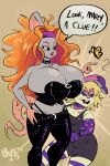 &gt;_&lt; 2:3 accessory alternative_fashion anthro arthropod big_breasts blonde_hair boker breast_attack breasts butterfly choker cleavage clothed clothing cosplay dialogue duo english_text eyes_closed female fur goth grey_body grey_fur hair headband huge_breasts insect jewelry lagomorph lepidopteran leporid long_hair mammal mary_(boker) messy_hair murid murine necklace orange_hair pink_body pink_fur purple_body purple_fur purple_headband rabbit rat rodent spiked_choker stepdaughter_(lore) stepmother_(lore) stepmother_and_stepchild_(lore) stepmother_and_stepdaughter_(lore) stepparent_(lore) stepparent_and_stepchild_(lore) stepparent_and_stepdaughter_(lore) tail text vacanti_(boker) yellow_eyes