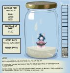 absurd_res ambiguous_gender anthro belly big_butt blue_hair bodily_fluids bottomwear bulge butt butt_heart chat clothed clothing clothing_lift container cum cum_in_container cum_in_jar cum_on_feet cumjar cumming_in_jar cumshot currency_symbol dialogue digital_drawing_(artwork) digital_media_(artwork) digital_painting_(artwork) dollar_sign donation donation_alert donation_drive donation_goal donation_incentive donation_praise ejaculation english_text feet financial fiuke fiuke_bnuy fundraiser fur furro genital_fluids hair heart_symbol hi_res huge_butt huge_thighs in_container in_jar incoming interaction_drive jar lagomorph leporid male male/male mammal meme micro milestone miniature navel number painting_(artwork) piggybank rabbit raised_bottomwear raised_clothing raised_head raised_skirt short_stack simple_background skirt skirt_lift solo spanish spanish_description spanish_text speech_bubble symbol tail text text_box thick_thighs trapped trapped_in_jar white_body white_fur wide_hips