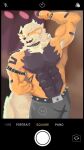 4k 9:16 abs absurd_res anthro arcanine armpit_hair belt body_hair bottomwear camera_view clothing concert digital_media_(artwork) english_text generation_1_pokemon hi_res jaiba jewelry male muscular neck_tuft necklace nintendo pants pokemon pokemon_(species) shirtless solo spikes tail text tuft