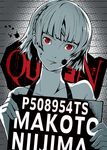  1girl blood looking_at_viewer mugshot niijima_makoto persona persona_5 red_eyes solo 