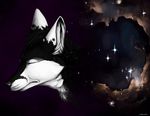  anthro black_fur black_nose canine crying digital_media_(artwork) face_focus frown fur male mammal milkyway sad solo space star tagme tears truegrave9 upset whiskers white_fur wolf 