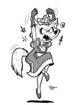  absurd_res angry anthro breasts canid canine cleavage clothed clothing crown dress ear_piercing ear_ring fangs female ferretface99 fox hi_res jewelry jumping mammal monochrome nakhta necklace piercing queen royalty smaller_version_at_source solo toony yelling 