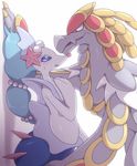  blush breasts claws dragon female hair kommo-o long_hair mammal marine nintendo pink_nose pinniped pok&eacute;mon primarina video_games 