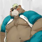  ashigara bear male mammal nipples solo tokyo_afterschool_summoners 