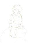  anthro basket canine clothed clothing female fox looking_at_viewer mammal red_theme sketch smile solo starfighter 
