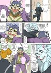  canine comic feline garmr human lion mammal simamanta snow tokyo_afterschool_summoners wolf 