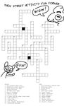  anthro black_and_white caprine crossword_puzzle dialogue disney duo ermine fan_character male mammal marty_(weaver) monochrome mustelid pack_street remmy_cormo sheep speech_bubble text the_weaver zootopia 