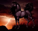  equine hooves horse lightning mammal rog_minotaur solo vein vintage 