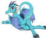  2017 absurd_res butt claws colored dragon female friendship_is_magic graboiidz hi_res horn looking_at_viewer membranous_wings my_little_pony princess_ember_(mlp) pussy simple_background solo wings 