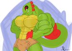  chameleon lizard muscular reptile scalie yooka yooka-laylee 