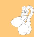  2017 anthro areola ber00_(artist) big_breasts big_butt breasts butt cream_the_rabbit erect_nipples female huge_breasts huge_butt lagomorph mammal nipples nude rabbit solo sonic_(series) 