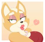  &lt;3 acstlu breasts canine clothed clothing crossgender female fox fox_mccloud jewelry kissing lips mammal necklace nintendo star_fox video_games 