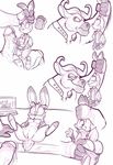  big_penis black_and_white clothing conditional_dnp cum disney female judy_hopps kayla-na monochrome oral penis size_difference zootopia 