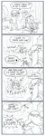  4koma comic fish heart highres link mipha monochrome speech_bubble swimming text the_legend_of_zelda the_legend_of_zelda:_breath_of_the_wild 