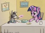  2017 doll el-yeguero equine female feral food friendship_is_magic glass hair horn inside magic mammal multicolored_hair my_little_pony open_mouth purple_eyes smartypants_(mlp) smile solo spoon table twilight_sparkle_(mlp) unicorn young 