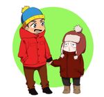  :d bad_id bad_pixiv_id black_hair blue_eyes boots child coat con_potata green_eyes hand_in_pocket hat holding_hands jean-jacques_leroy male_focus multiple_boys open_mouth smile snot younger yuri!!!_on_ice yuri_plisetsky 