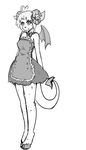  apron black_and_white bow caprine cashmere_(spottyfreak) clothing dragon dress freckles hooves hybrid maid_uniform mammal monochrome preview sheep sketch spottyfreak unfinished uniform wings wool 