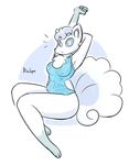  alolan_vulpix anthro arms_above_head blue_sclera chest_tuft clothed clothing female fur inner_ear_fluff kilinah looking_at_viewer nintendo pok&eacute;mon regional_variant solo surprise swimsuit tuft video_games white_fur 