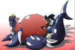  drgnalexia garchomp lucario nintendo pokemon 