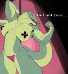 abs anthro areola areola_slip athena_(f_draws) big_breasts biped breasts clothed clothing colored crocodile crocodilian eyes_mostly_closed f_draws female flexing flexing_bicep front_view green_body green_scales hand_behind_head hi_res huge_breasts long_tail looking_at_viewer low-angle_view muscular muscular_anthro muscular_female narrowed_eyes nipple_tape nipples non-mammal_breasts non-mammal_nipples open_mouth orange_eyes panties pantsless pantsless_anthro pantsless_female pasties pink_clothing pink_panties pink_underwear pinup pole portrait pose raised_arm reptile scales scalie seductive solo spotlight standing stripper_pole tail tape three-quarter_portrait topless topless_anthro topless_female underwear yellow_sclera