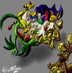  ampharos buneary garchomp grovyle gs-fox monferno nintendo pikachu pokemon raichu shaymin 