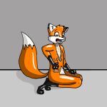 1:1 2009 anthro biped black_ear_tips black_markings black_nose canid canine colored countershade_crotch countershade_face countershading digitigrade dipstick_ears dipstick_tail disney ear_markings fox fox0808 glistening glistening_arms glistening_body glistening_face glistening_legs glistening_tail gloves_(marking) goo_transformation goof_troop grey_background hand_on_leg hand_on_own_leg hand_on_side handpaw human_to_feral kneeling leg_markings legs_together looking_down_at_self male mammal markings multicolored_ears navel nude open_mouth orange_body orange_tail paws side_view simple_background sitting sitting_on_ground snout socks_(marking) solo species_transformation tail tail_markings transformation white_inner_ear white_markings