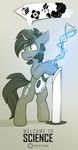  cutie_mark equine fan_character fur green_eyes grey_fur grey_hair hair hooves horn mammal my_little_pony portal_(series) portal_gun queenbloodysky simple_background solo standing unicorn valve video_games 