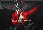  amamiya_ren arsene_(persona_5) arsene_(persona_5)_(cosplay) black_hair cosplay hat looking_at_viewer male_focus mask persona persona_5 red_eyes smile solo 