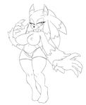  2017 anthro big_breasts breasts clothed clothing fan_character female huge_breasts nipples panties ravnic solo sonic_(series) topless underwear werehog 