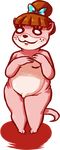  2015 alpha_channel animal_crossing anthro barely_visible_genitalia breasts female freckles hair_bow hair_ribbon inkyfrog lottie_(animal_crossing) mammal mustelid nintendo nude otter ribbons simple_background slightly_chubby small_breasts smile solo standing subtle_pussy transparent_background video_games 