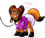  bdsm canine clothing collar diaper diaper_fetish dress drooling equine fan_character fox humiliation hypnosis killian_joy leash mammal masochism mind_control oc:sunnyside pigtails saliva shock_collar tears urine wetting 