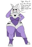  2017 anthro armwear asriel_dreemurr big_breasts blush boots boss_monster breasts caprine clothed clothing elbow_gloves female footwear gloves goat horn legwear mammal robertge skimpy slightly_chubby solo speech_bubble stockings tattoo undertale video_games 