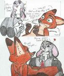  anthro canine dialogue disney drawning duo english_text female fox judy_hopps lagomorph male mammal nick_wilde nude open_mouth penis purple_eyes pussy rabbit sex simple_background text white_background zootopia 